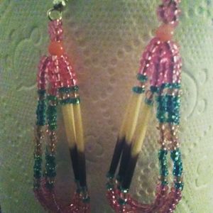 Authentic native American beadwork.$25 a pair.